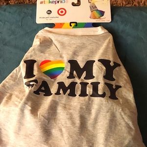 COPY - Dog T-Shirt and Tutu-Rainbow